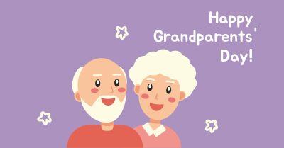 Grandparents Day Illustration Greeting Facebook ad Image Preview