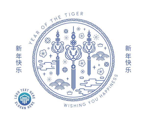 Tiger Medallion Facebook Post Design Image Preview