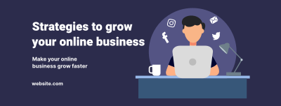Growing Online Business Facebook cover Image Preview