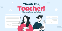 Thank You Teacher Twitter Post Image Preview