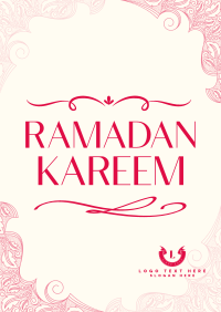 Ornamental Ramadan Greeting Flyer Design