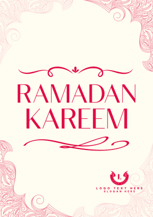 Ornamental Ramadan Greeting Flyer Image Preview