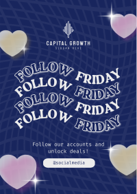 Quirky Follow Friday Flyer Image Preview