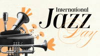 Modern International Jazz Day Facebook Event Cover Design