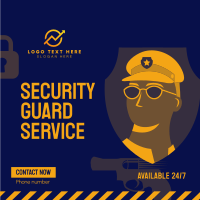 Security Guard Job Instagram Post Design