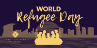 World Refuge Day Twitter Post Design