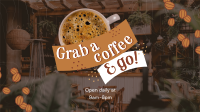 Open Daily Cafe Facebook Event Cover Design