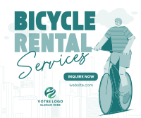 Modern Bicycle Rental Services Facebook post Image Preview