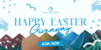 Quirky Easter Giveaways Twitter Post Design