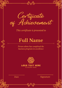 Elegant Certificate Flyer Design