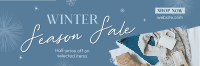 Winter Fashion Sale Twitter Header Design