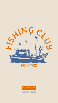 Fishing Club Facebook story Image Preview