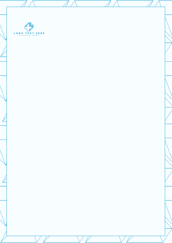 Triad Border Letterhead Design Image Preview