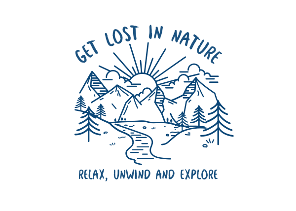 Lost In Nature Postcard Design Image Preview