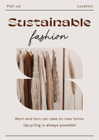 Elegant Minimalist Sustainable Fashion Poster Image Preview