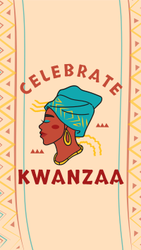 Kwanzaa African Woman Facebook story Image Preview