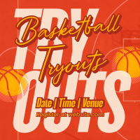 Basketball Game Tryouts Instagram post Image Preview