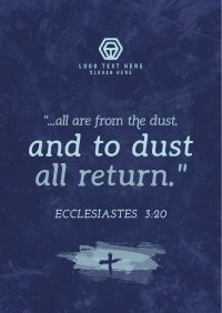 Ash Wednesday Verse Poster Image Preview