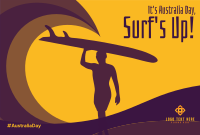 Australia Wave Surfing Pinterest Cover Design
