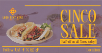 Cinco De Mayo Food Promo Facebook Ad Design
