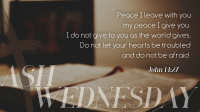 Simple Ash Wednesday Facebook event cover Image Preview