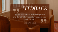 Minimalist Hotel Feedback Video Image Preview