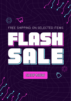 Techno Flash Sale Deals Flyer Image Preview