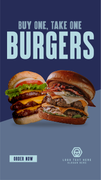 Double Burgers Promo Instagram reel Image Preview