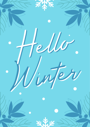 Snowy Winter Greeting Flyer Image Preview