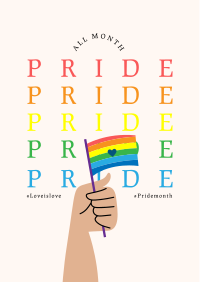 Pride Flag Flyer Design