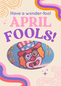 Groovy April Fools Greeting Poster Image Preview