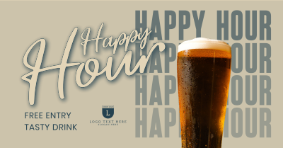 Happy Hour Night Facebook ad Image Preview