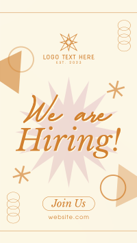 Quirky We're Hiring Facebook Story Design