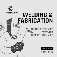 Welding & Fabrication Services Instagram Post Design