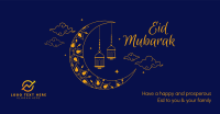 Magical Moon Eid Mubarak Facebook ad Image Preview