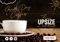 Good Day Coffee Promo Postcard Design