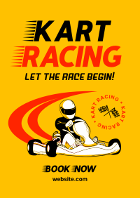 Let The Race Begin Poster Design