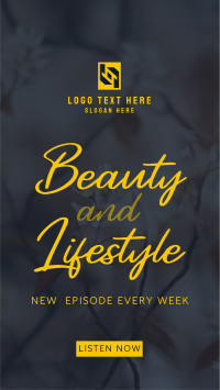 Beauty and Lifestyle Podcast YouTube Short Design