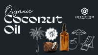 Organic Coconut Oil Animation Preview