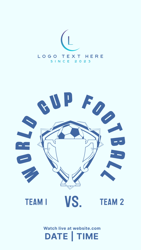 World Cup Trophy Instagram Story Design Image Preview