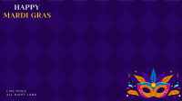 Mardi Gras Party Zoom Background Image Preview