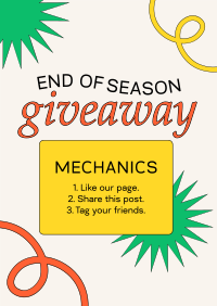 End Of Season Giveaway Poster Image Preview