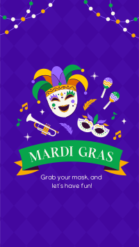 Mardi Gras Celebration TikTok Video Image Preview