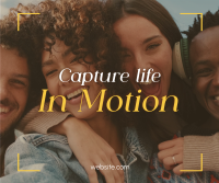 Capture Life in Motion Facebook Post Design