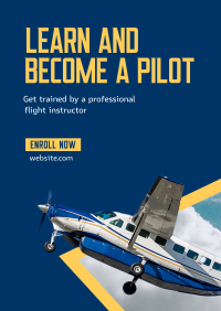 Flight Training Program Poster Image Preview