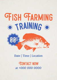 Fish Farming Training Flyer Design