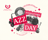 Retro Jazz Day Facebook post Image Preview