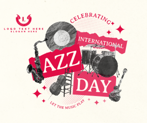 Retro Jazz Day Facebook post Image Preview