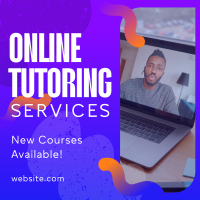 Online Tutor Services Instagram Post Design