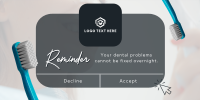 Dental Reminder Twitter Post Design
